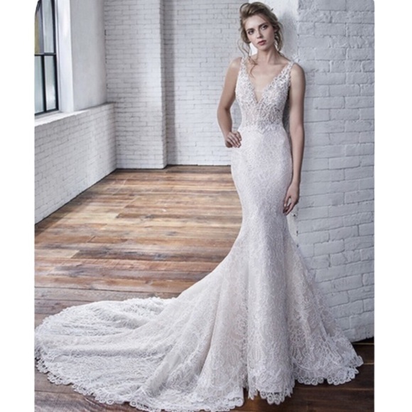 Badgley Mischka Cindy Bridal Wedding Gown - Picture 13 of 16